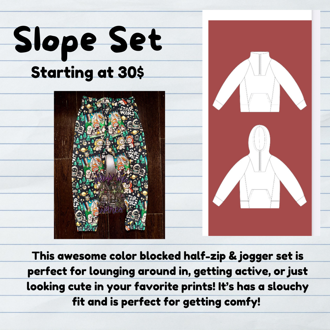 Slope half-zip jacket and joggers