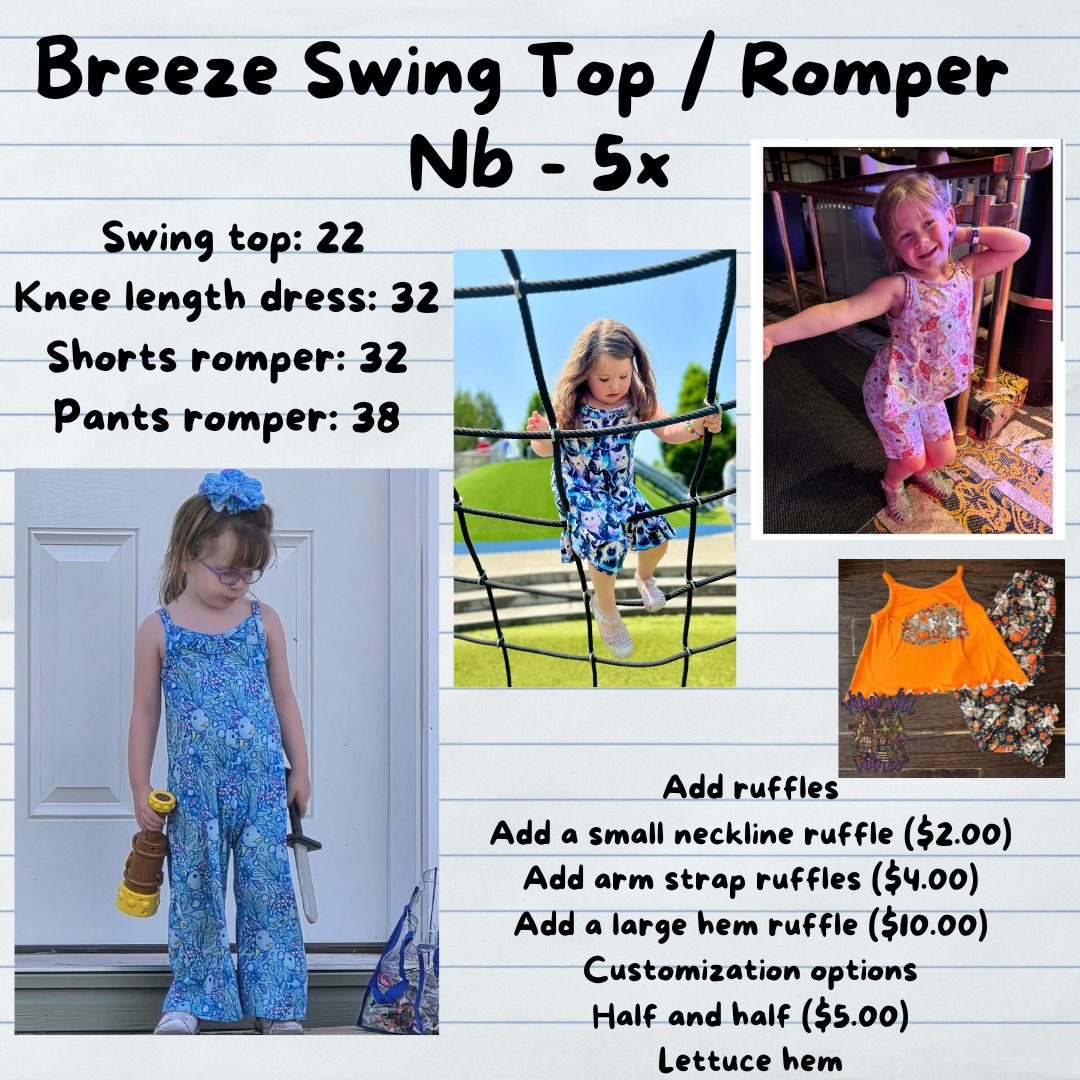 Breeze (cami) top, dress, & jumpsuit