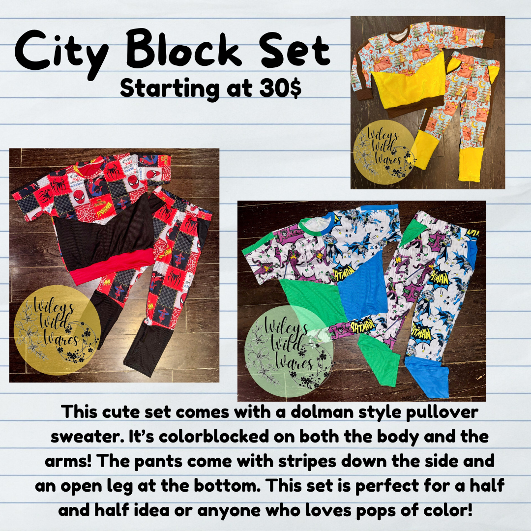 City Block pullover crewneck and joggers