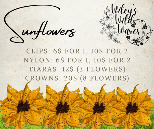 Sunflower bows